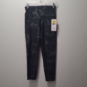 Marika Black And Gray Camo Leggings